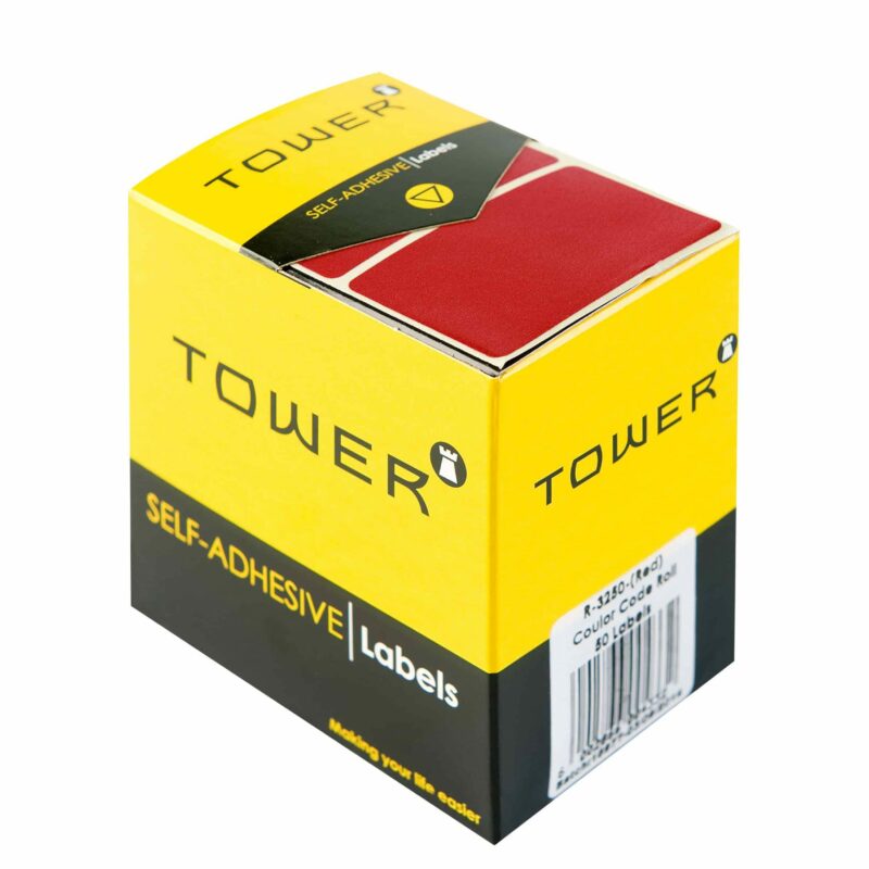 Tower R3250  Colour Code Labels Red