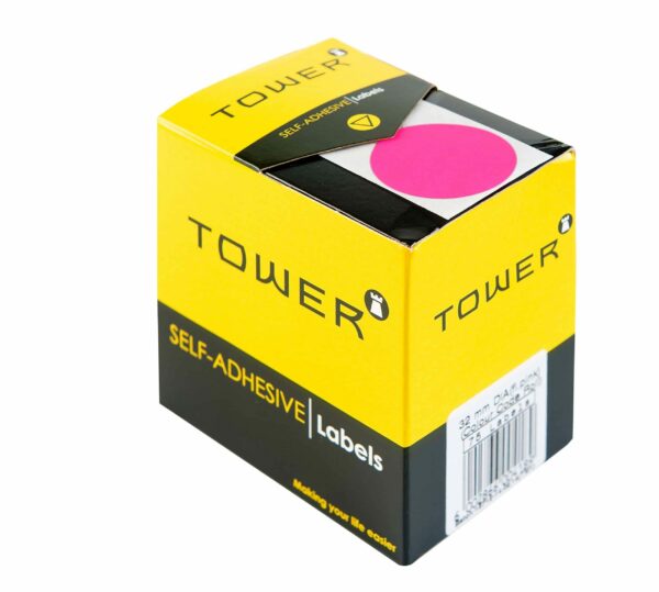 Tower C32 Colour Code Labels Neon Pink