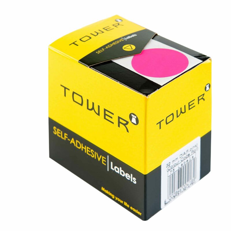 Tower C32 Colour Code Labels Neon Pink