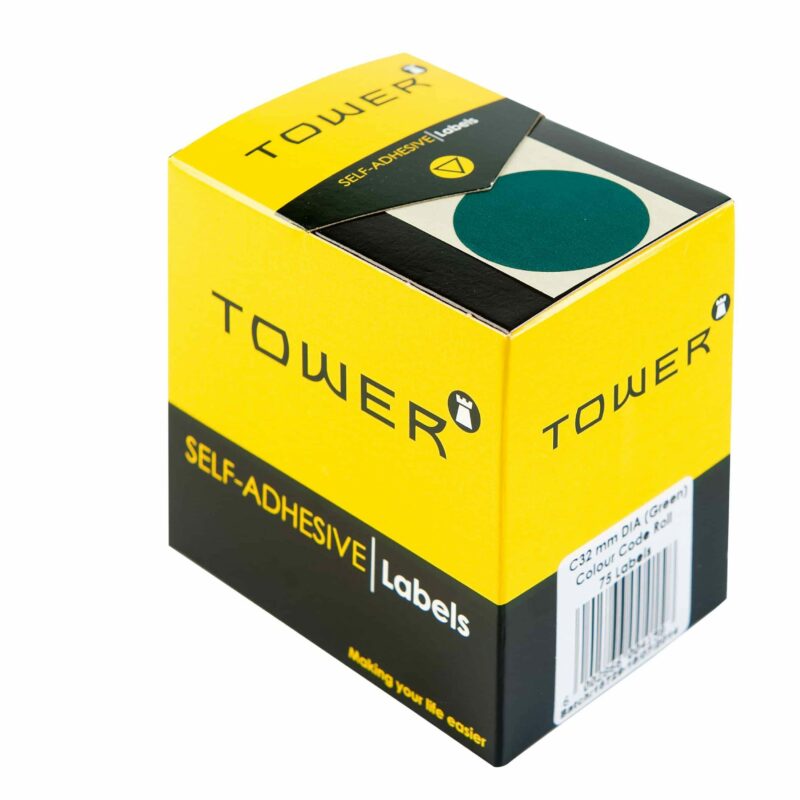 Tower C32 Colour Code Labels Green