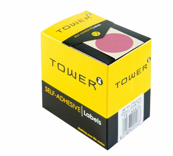 Tower C32 Colour Code Labels Pink