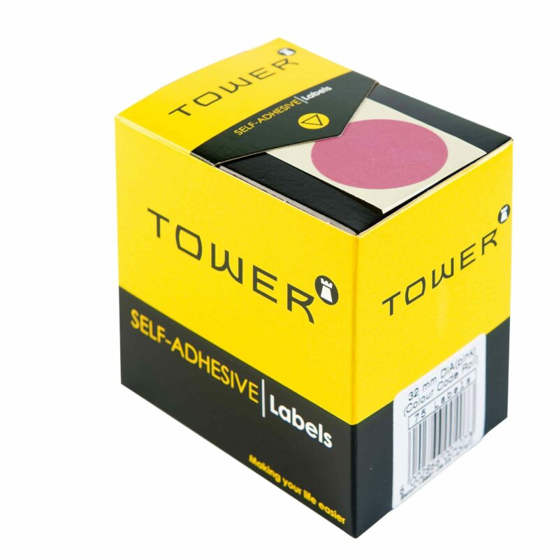 Tower C32 Colour Code Labels Pink