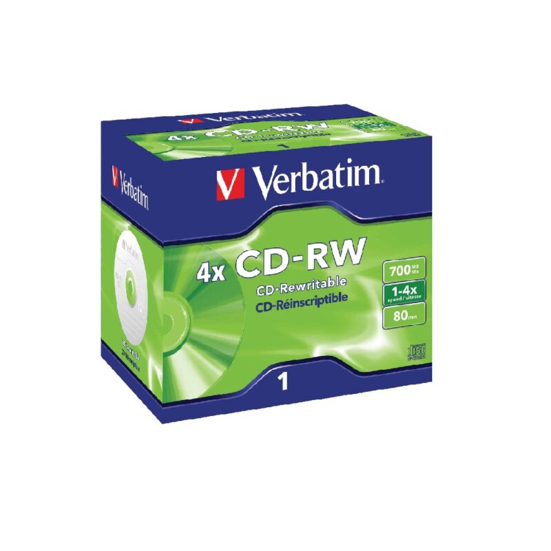 Verbatim Cd-rw 8-12x 700mb Jewel Case