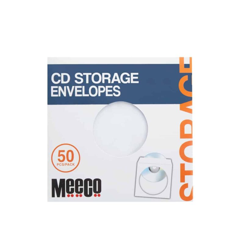 MEECO CD STORAGE ENVELOPES 50P
