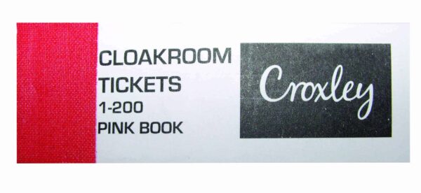 Cloakroom Tickets 1-200 Pink