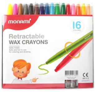 MONAMI Retractable Crayon 16S