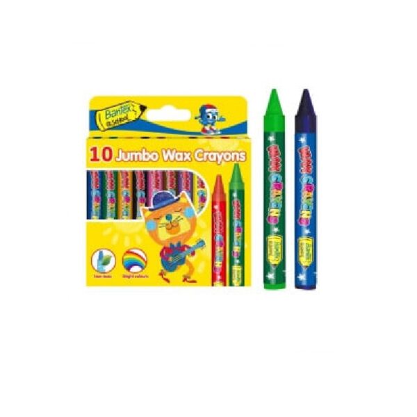 Bantex Wax Crayons 10 Jumbo