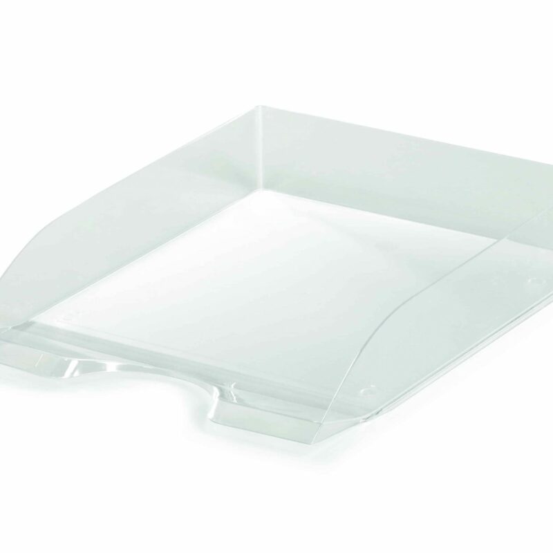 DURABLE A4 Letter Tray Basic Plastic Transparent Each