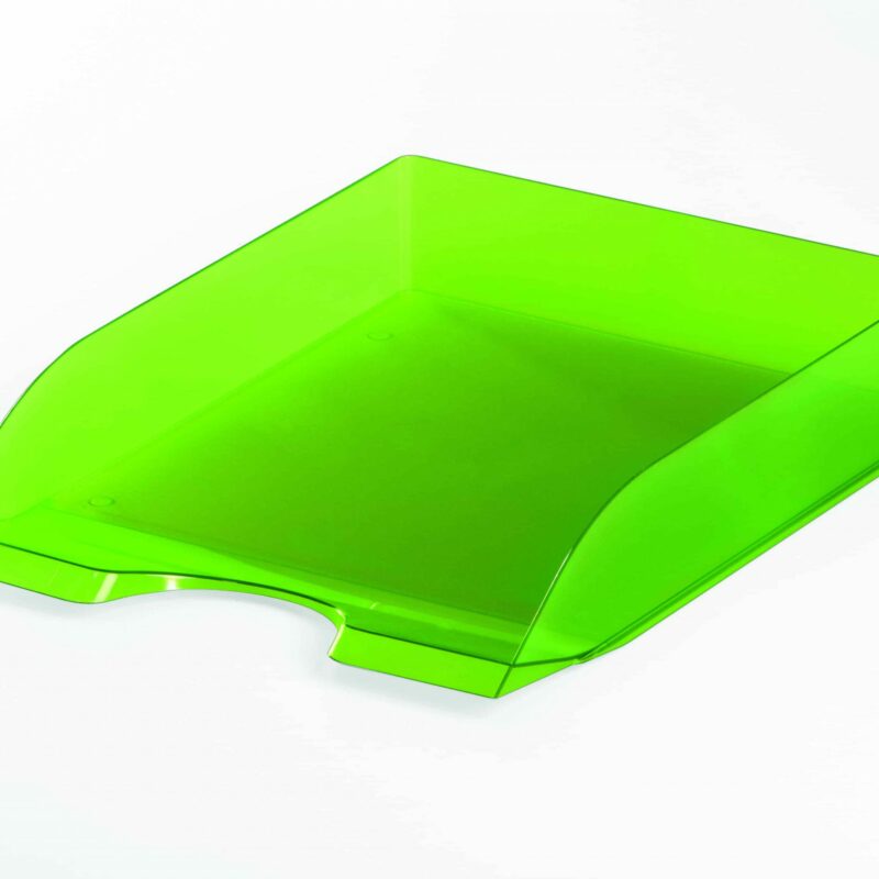 DURABLE A4 Letter Tray Basic Plastic Light Green Each