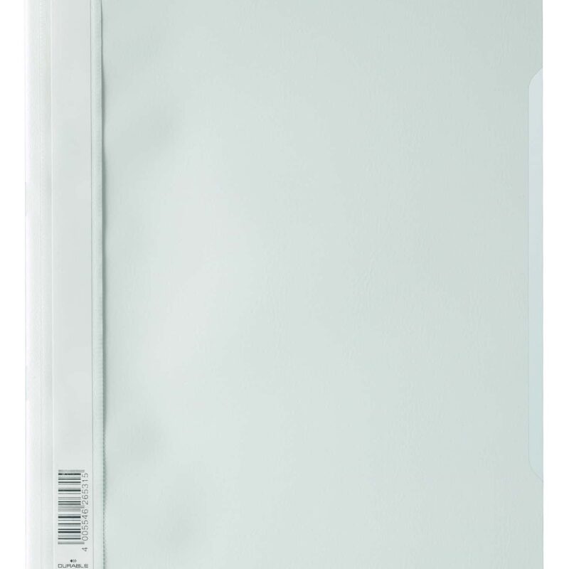 DURABLE A4 PVC Econo Quote Folder - white Each