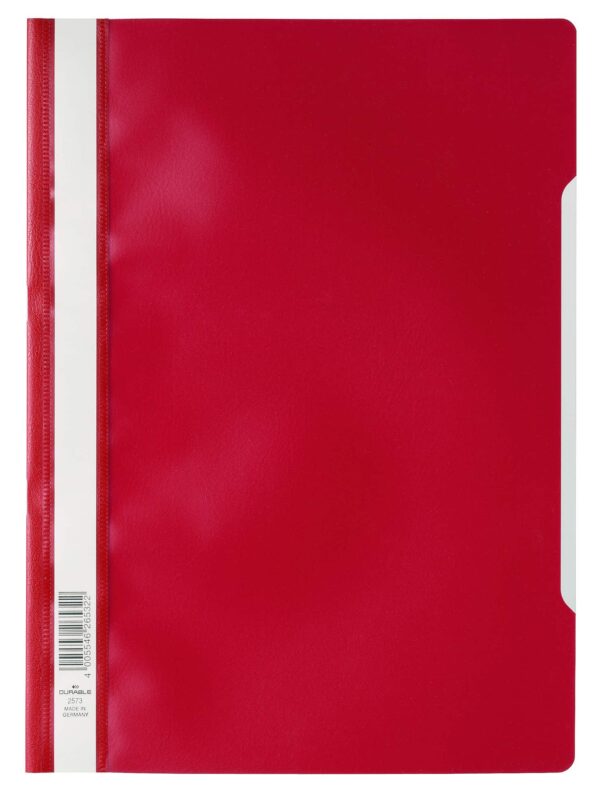 DURABLE A4 PVC Econo Quote Folder - Red Each