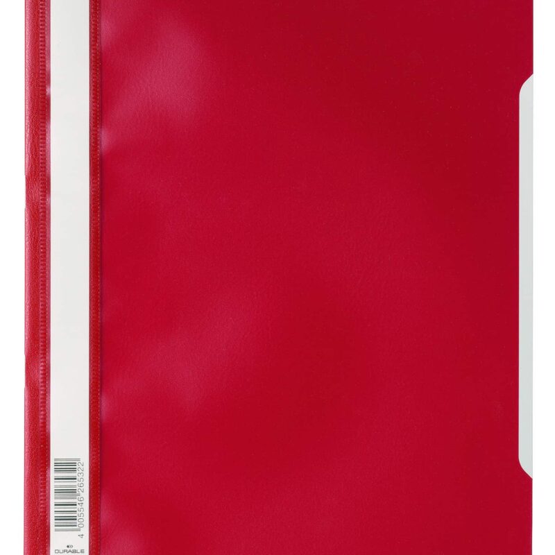 DURABLE A4 PVC Econo Quote Folder - Red Each