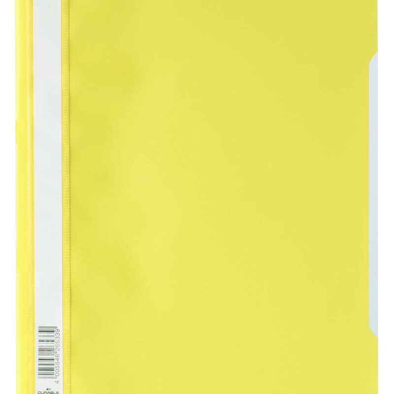 DURABLE A4 PVC Econo Quote Folder - Yellow Each