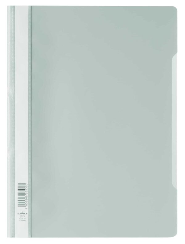 DURABLE A4 PVC Econo Quote Folder - Grey Each