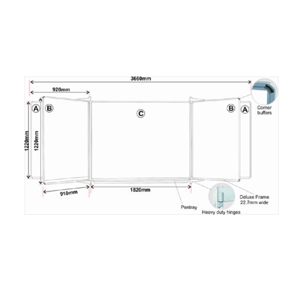 Edu Bd S/leaf 1220*910 Mag White