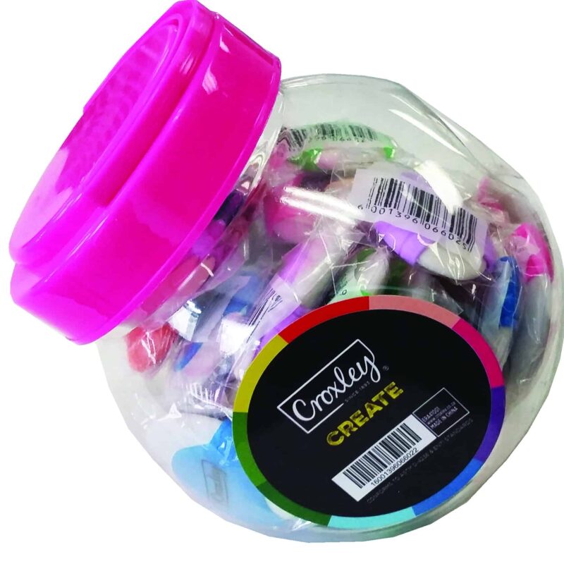 CROXLEY Create Ergo Grip Erasers Tub of 50