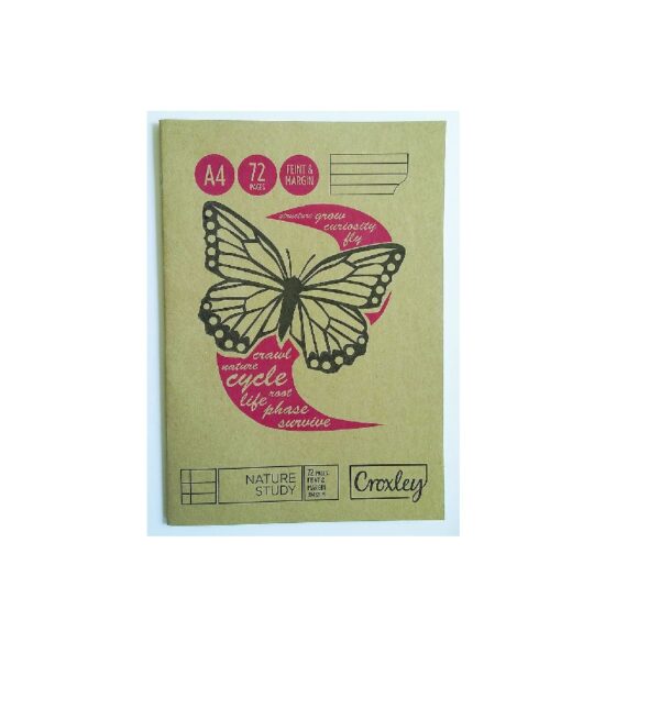 JD432 A4 72Pg Feint & Margin Nature Study Book Each