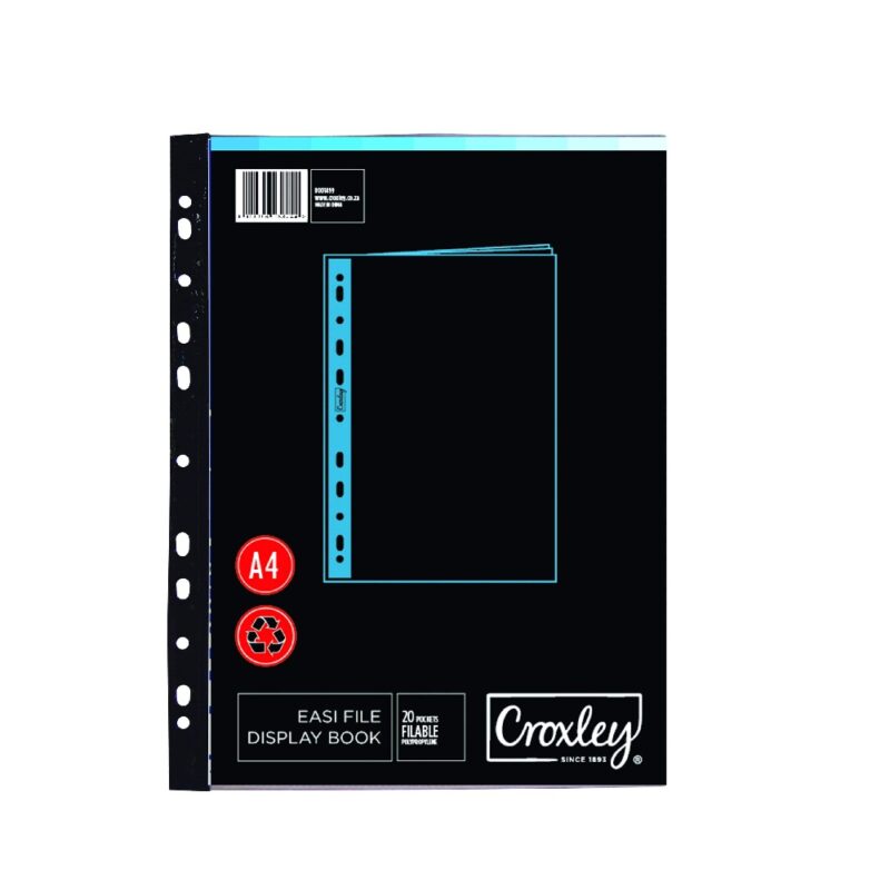 CROXLEY Easi File - A4 20 Pocket Book