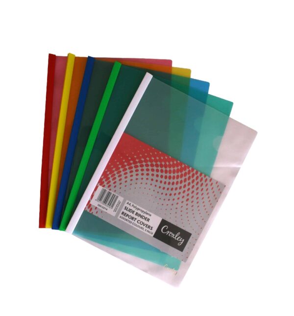 CROXLEY A4 Report Binders Assorted Pack 5