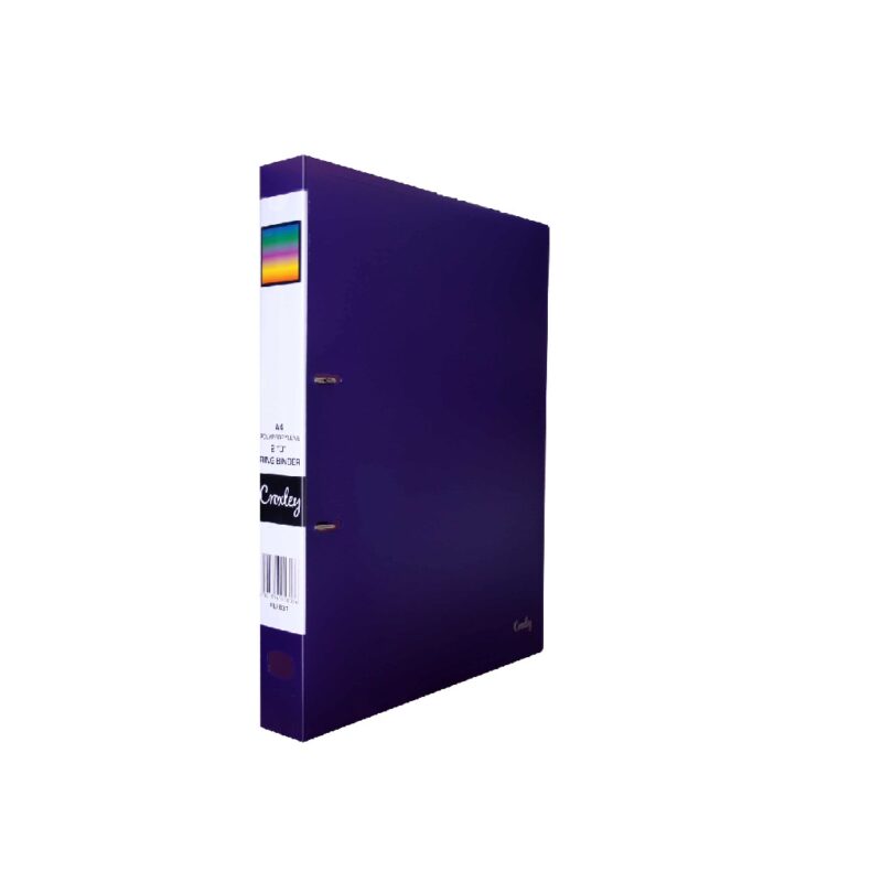 CROXLEY 2D PP Ring Binder Purple Each Each