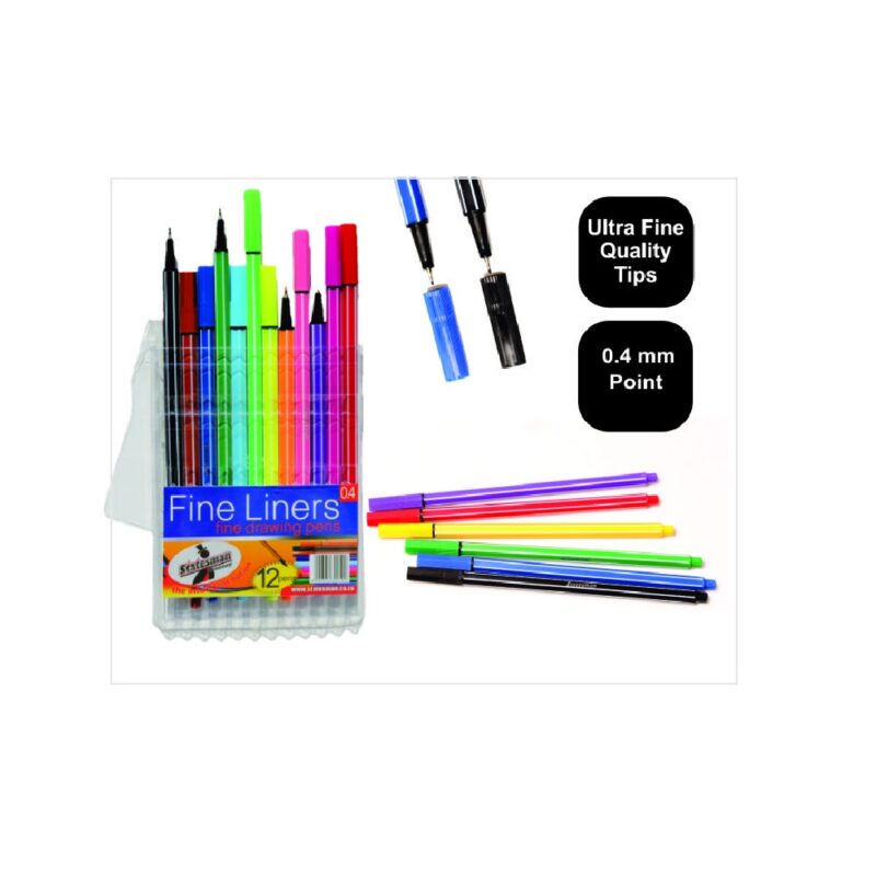 Fineliners Supreme Quality Pouch of 12 Statesman