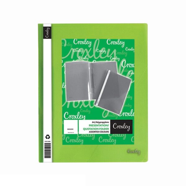CROXLEY Presentation Folder Green Each