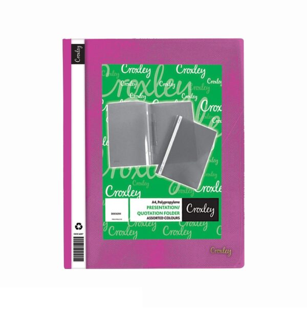 CROXLEY Presentation Folder Pink Each