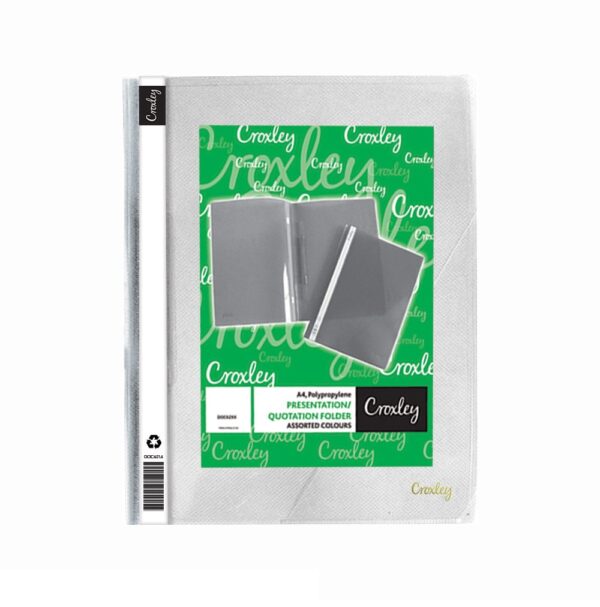 CROXLEY Presentation Folder Clear Each