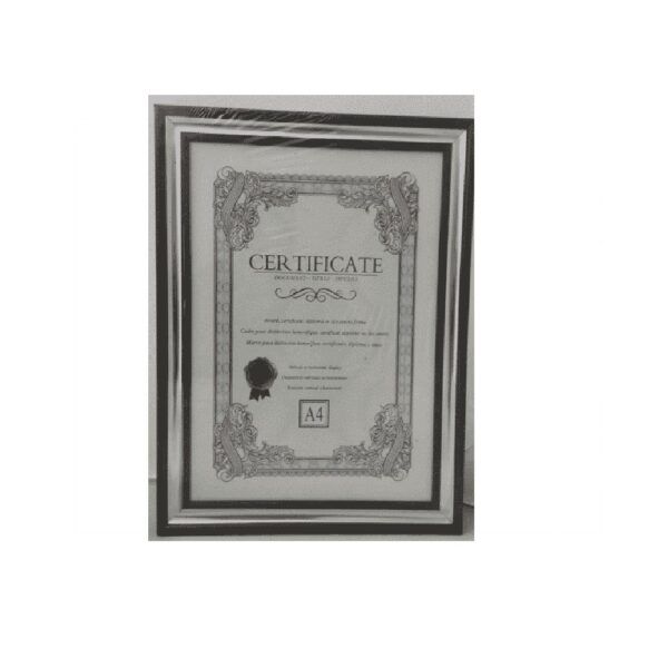 FRAME A4 BLACK/SILVER