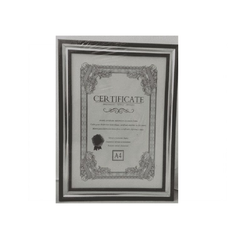 FRAME A4 BLACK/SILVER