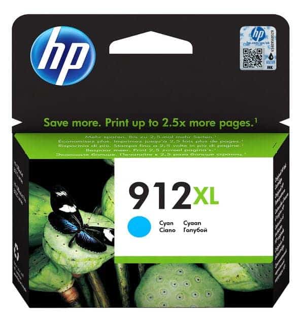 HP 912 EXTRA LARGE INK CART- CYAN