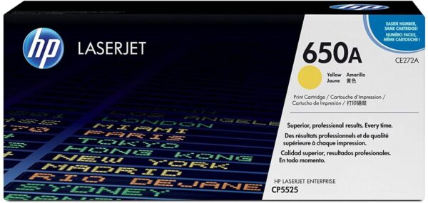 HP 650A LASERJET TONER CARTRIDGE - YELLOW