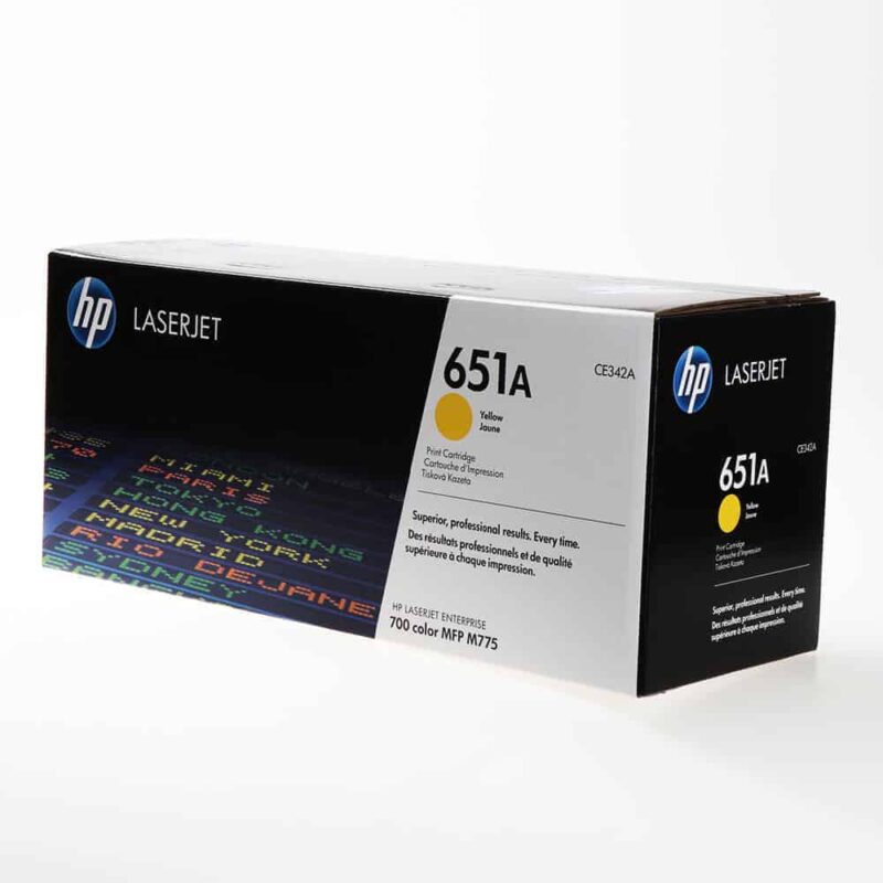 HP 651A LASERJET TONER CART - YELLOW