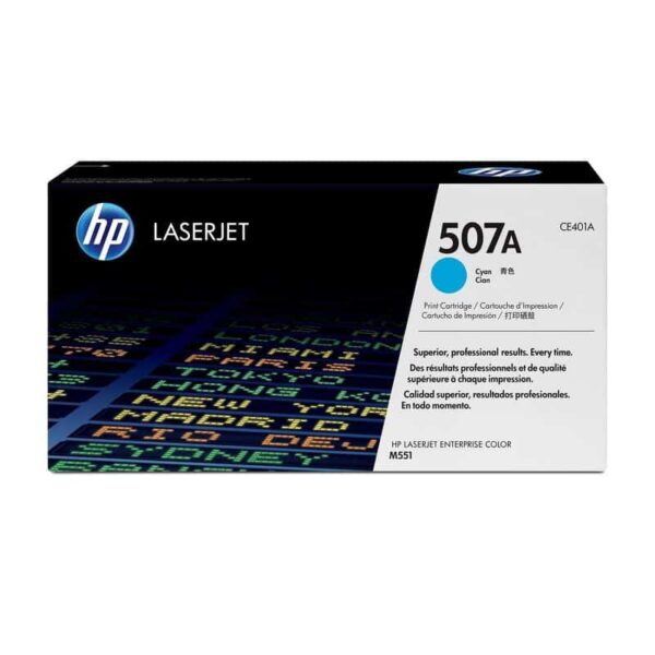 HP 507A LASERJET TONER CART - CYAN