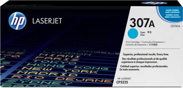 HP 307A LASERJET TONER CARTRIDGE - CYAN