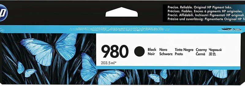 HP 980 INK CARTRIDGE - BLACK 203.5ML