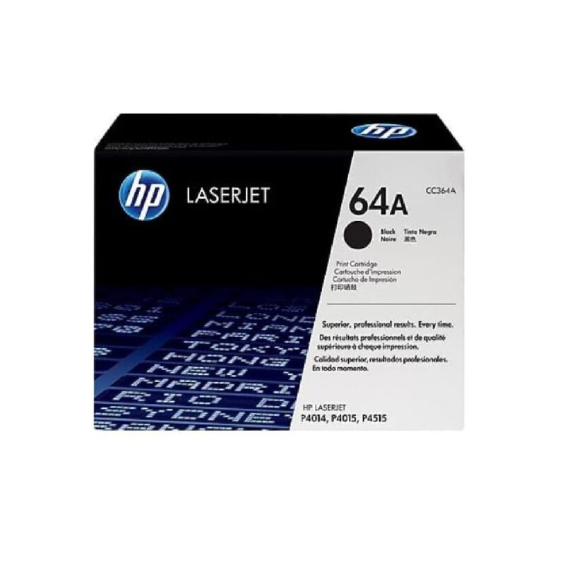 Hpcc364a_hp 64a Laserjet Toner Cart- Black