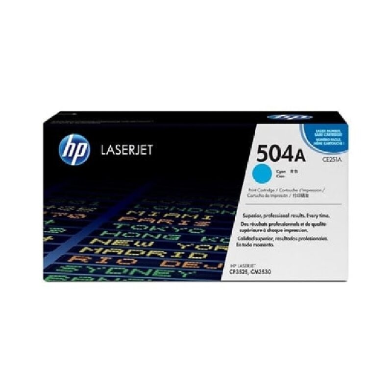 Hpce251a_hp 504a Laserjet Toner Cartridge - Cyan
