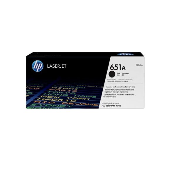 Hpce340a_hp 651a Laserjet Toner Cart - Black