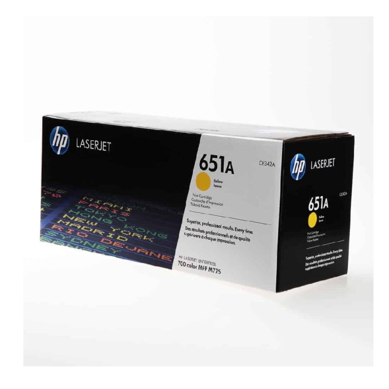 Hce342ac_hp 651a Laserjet Toner Cart - Yellow