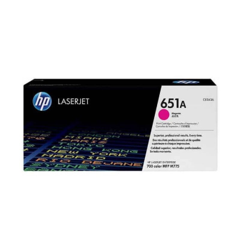 Hce343ac_hp 651a Laserjet Toner Cart - Magenta