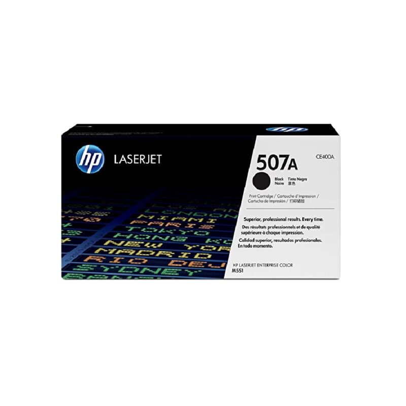 Hpce400a_hp 507a Laserjet Toner Cart - Black