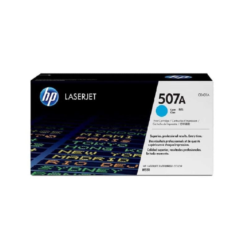 Hpce401a_hp 507a Laserjet Toner Cart - Cyan