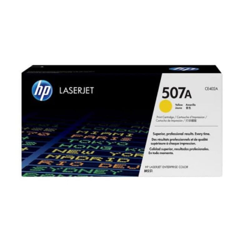 Hpce402a_hp 507a Laserjet Toner Cart - Yellow
