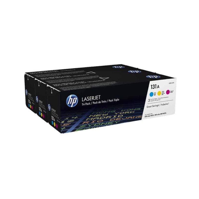 Hpcf213b_hp 131a Tri-pack Laserjet Toner Cartridge - Tri Colour (C/m/y)