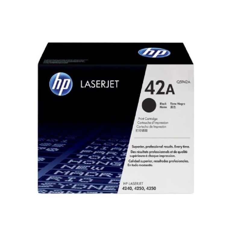 Hpq5942a_hp 42a Laserjet Toner Cartridge - Black