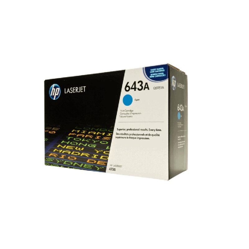 Hpq5951a_hp 643a Laserjet Toner Cartridge - Cyan
