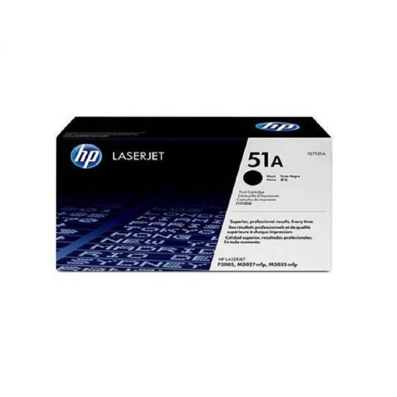 Hpq7551a_hp 51a Laserjet Toner Cartridge - Black