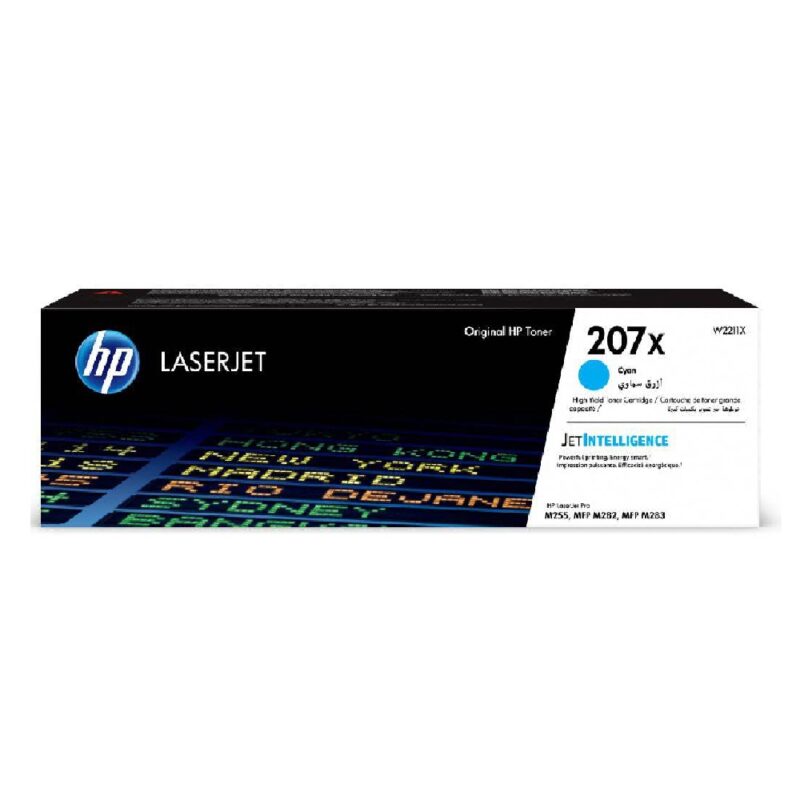 Hpw2211x_hp 207x Hifh Yeild Laserjet Toner Cartridge - Cyan