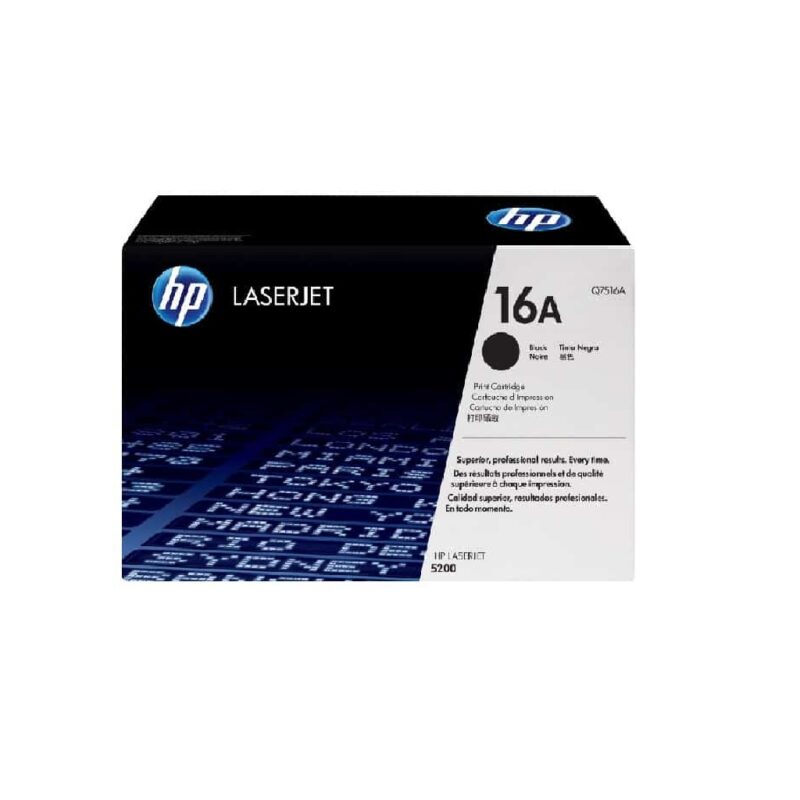 Hq7516ac_hp 16a Laserjet Toner Cartridge - Black